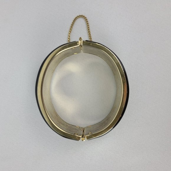 Vintage Gold & Black Hinge Bracelet - Picture 3 of 6